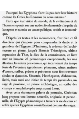 Les grands sages de l'Egypte ancienne : D'Imhotep à Hermès
